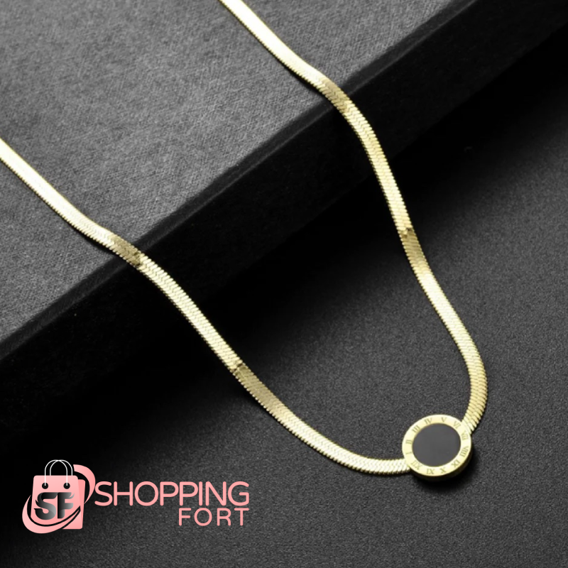 Fashion Stainless Steel Roman Numerals Jewelry Set White - Image 5