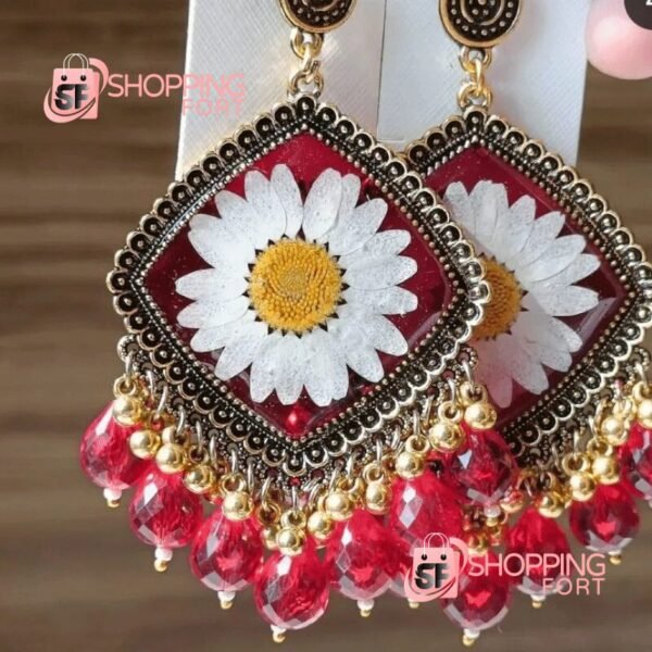 Resin Floral Customize Earrings