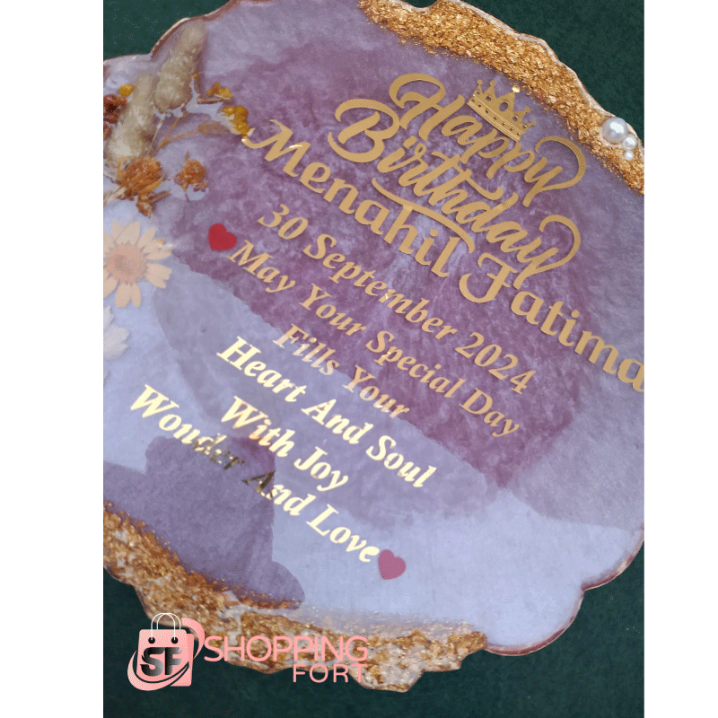 Resin Birthday Plaque - Image 2