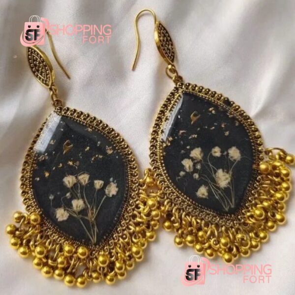 Resin Black Jhumka/Earring