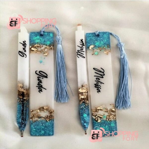 Resin bookmark with Pen